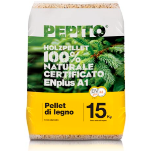 Pellet Pepito – 15 kg – 100% vegetale, ecologico e performante