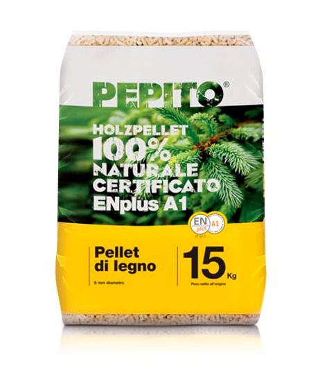 Pellet Pepito – 15 kg – 100% vegetale, ecologico e performante