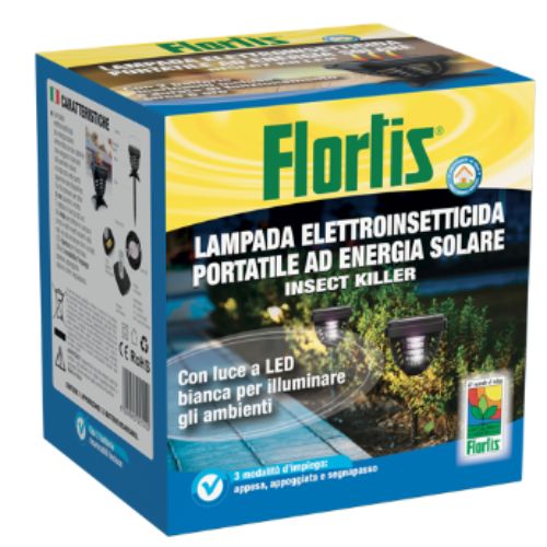 Flortis Lampada Elettroinsetticida Solare Portatile – LED UV