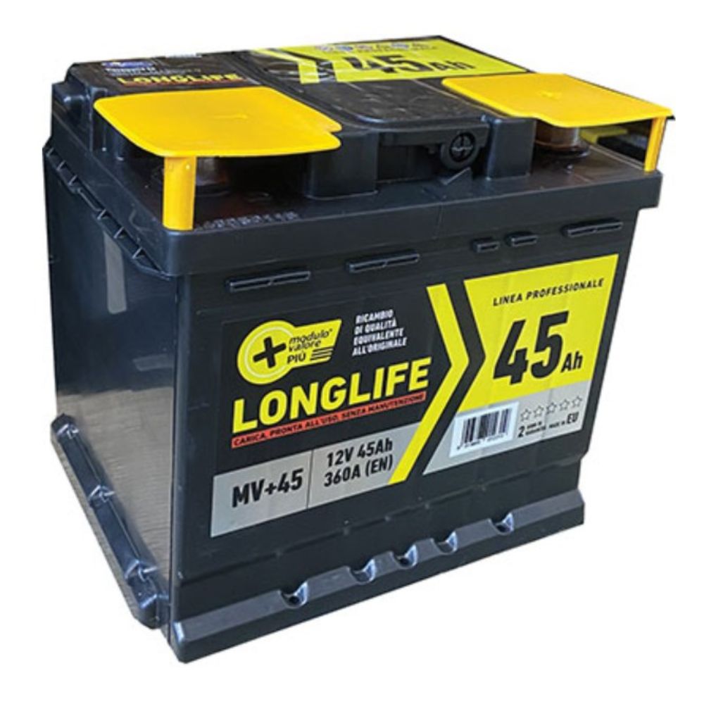 BATTERIA AUTO AH 45 DX SPUNTO 360A MM 207X175 H.MM 190