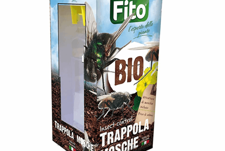 Trappola per Mosche Biofito Riutilizzabile con Esca Naturale