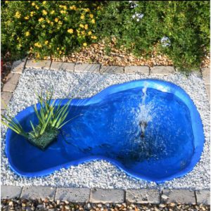 Laghetto da Giardino Mod. Bracciano – 220 Lt, Polietilene Rigenerato azzurro