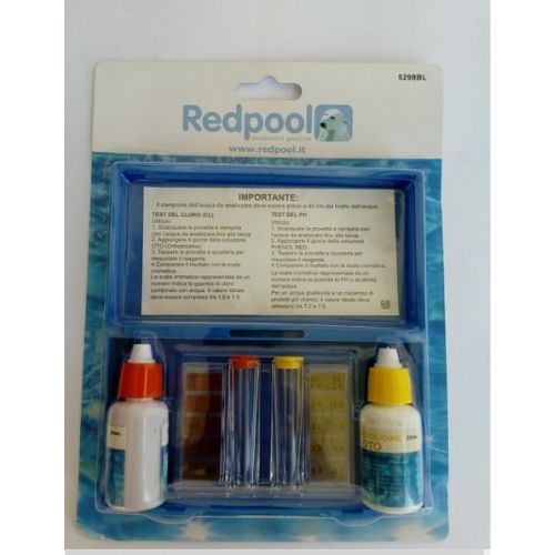 Mini Kit Test a Gocce – Cloro e pH per Piscina Privata