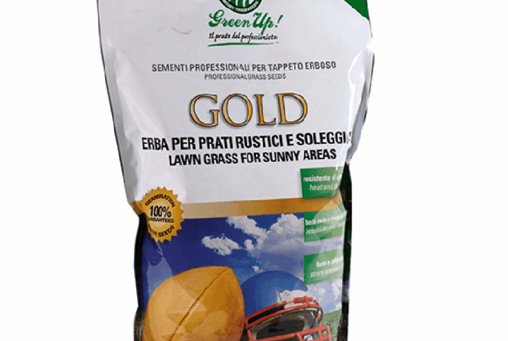 Semi Prato GOLD – Per Zone Soleggiate – Alta Resistenza e Effetto Estetico – 1,2 kg