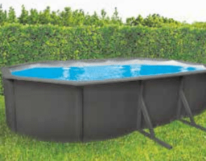 Piscina Acquamarina – Fuori terra ovale – Kit completo in acciaio – Ordinabile