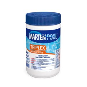 Triplex Pastiglie Piscina 200g – Azione Lenta e Antialghe – 1 kg