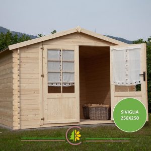 Casetta in Legno SIVIGLIA – 250×250 cm –  Losa Legnami