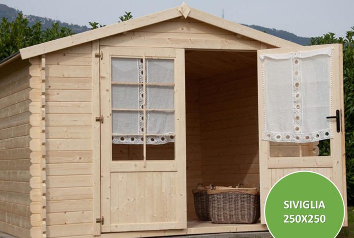 Casetta in Legno SIVIGLIA – 250×250 cm –  Losa Legnami