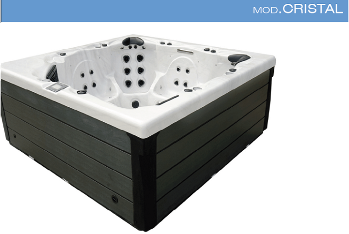 SPA Idromassaggio CRISTAL – 6 Posti, LED, Ozono e Aromaterapia
