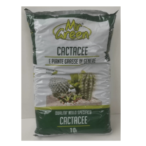 Terriccio Specifico per Cactacee e Piante Grasse 10L – Drenante e Minerale