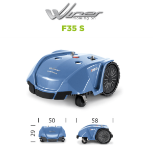 Robot Rasaerba Wiper F35 S – GPS e Touch per Giardini fino a 3200 m²