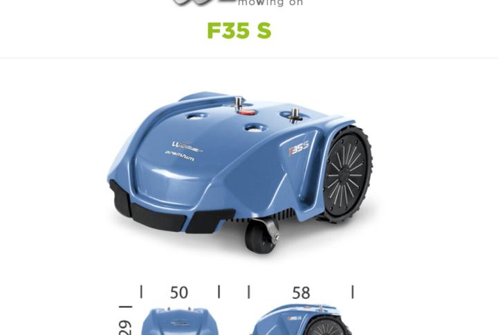 Robot Rasaerba Wiper F35 S – GPS e Touch per Giardini fino a 3200 m²