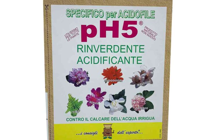 PH 5 Rinverdente e Acidificante – Correttivo Naturale per il Terreno – 700 g