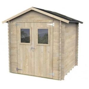 Casetta Blockhouse HOBBY 248×198 – Kit da Giardino in Abete con Tetto Impermeabilizzato
