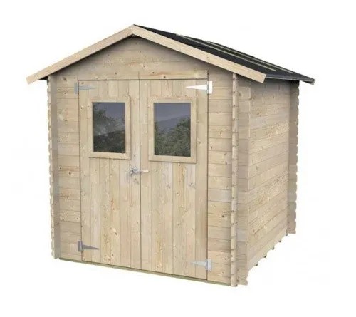 Casetta Blockhouse HOBBY 248×198 – Kit da Giardino in Abete con Tetto Impermeabilizzato