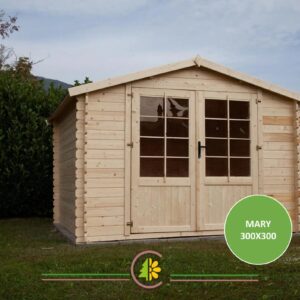 Casetta MARCELLA 146×130 – Struttura in Abete con Tetto e Pavimento Impermeabili