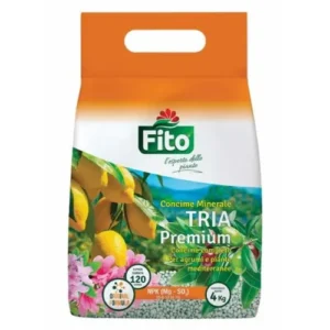 Fito TRIA Premium – Concime granulare a lento rilascio per agrumi e piante mediterranee (4 kg)