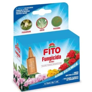 Fungicida Sistemico in Fiale 4×1 ml – Contro Oidio, Ruggine e Fusarium