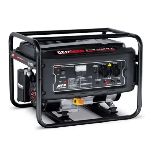 Generatore di Corrente GENMAC G3200 – 3 kW, Motore RATO con AVR e Serbatoio 15 L