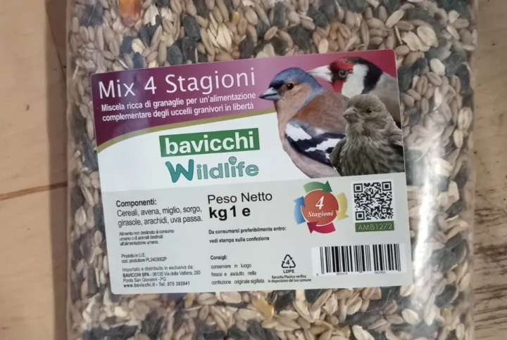 Granaglie Mix 4 Stagioni – Mangime completo per uccelli selvatici – 1 Kg