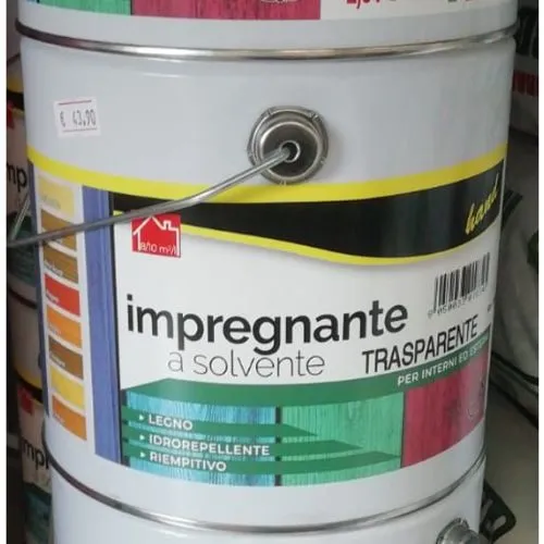 Impregnante a Solvente Trasparente – Per Interni ed Esterni – 2.5 Lt