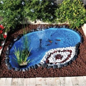 Laghetto da Giardino Mod. Nemi – 270 Lt, Design Naturale a Doppia Profondità