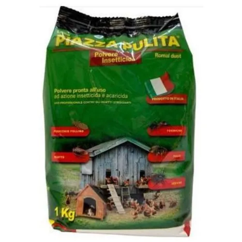 PIAZZA PULITA Polvere Insetticida – Azione Rapida contro Insetti Striscianti – 1 Kg