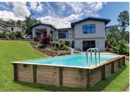Piscina Rettangolare in Legno – 800×500 cm, con Filtrazione