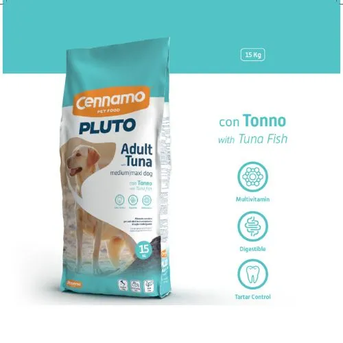 Pluto Tuna – Crocchette con Tonno per Cani Adulti – 15 kg