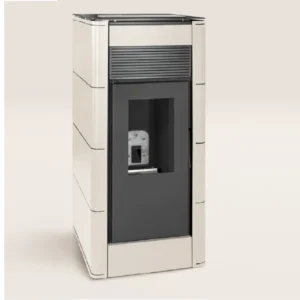 Stufa a Pellet Selena Canalizzabile – Bianca, 6.8–17.7 kW, con Telecomando