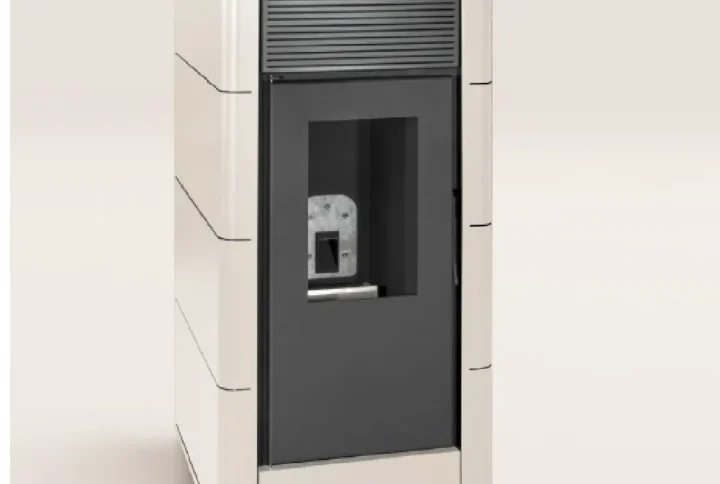 Stufa a Pellet Selena Canalizzabile – Bianca, 6.8–17.7 kW, con Telecomando