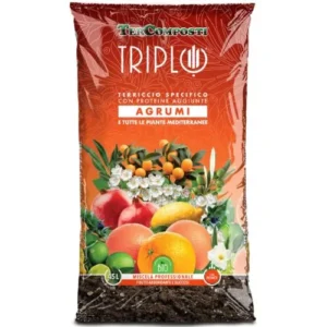 TerComposti Terriccio Triplo per Agrumi – Specifico per Limoni, Aranci, Mandarini