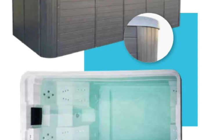 Vasca SPA Liberty – 494x228x134 cm, con Nuoto Controcorrente e Idromassaggio