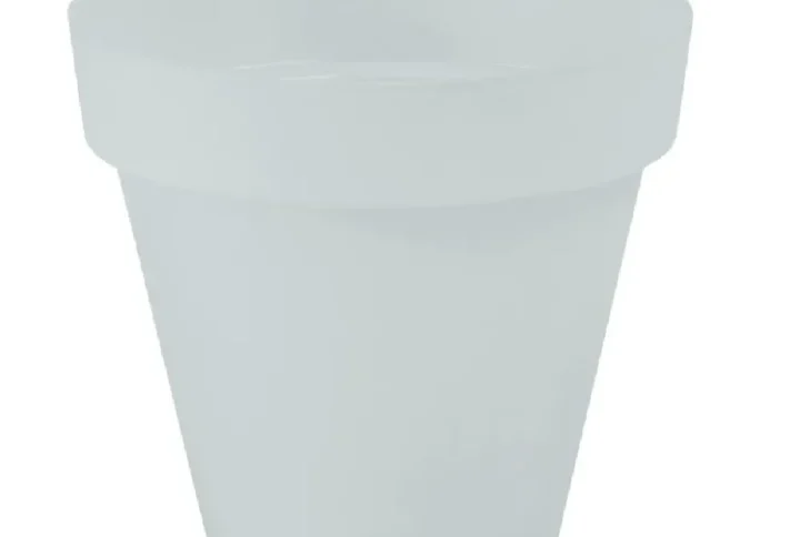 Vaso Capri Trasparente Opaco – Design Lineare in Plastica Riciclata