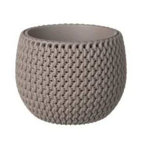 Vaso Splofy con Inserto – Plastica Resistente UV – Effetto Intreccio