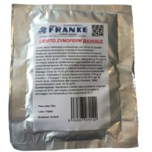 Zymofranke Lievito Selezionato Bayanus – Nutrizione Fermentativa – 75 g