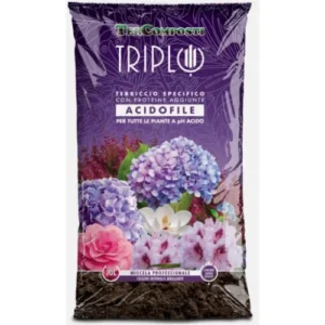 TerComposti Triplo per Acidofile – Terriccio con Proteine e Zolfo, pH 4.0
contenuto: 70lt