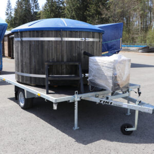 Botte idromassaggio Premium su rimorchio blu (Ø 207 cm)