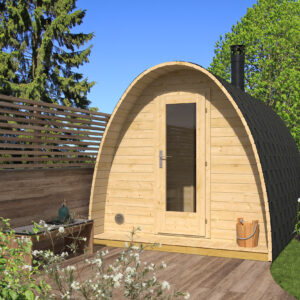 Cabina Sauna Saunaiglu Kris 2 Stanze | 238×387 cm