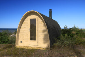 Sauna Prefabbricata SAUNAIGLU LARS – 3 Stanze, 238×477 cm
