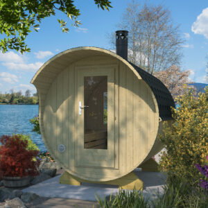 Sauna Botte MASKU Ø 210 × 217 cm con Stufa a Legna