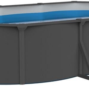 piscina acquamarina antracite liner grigio h 1.20
