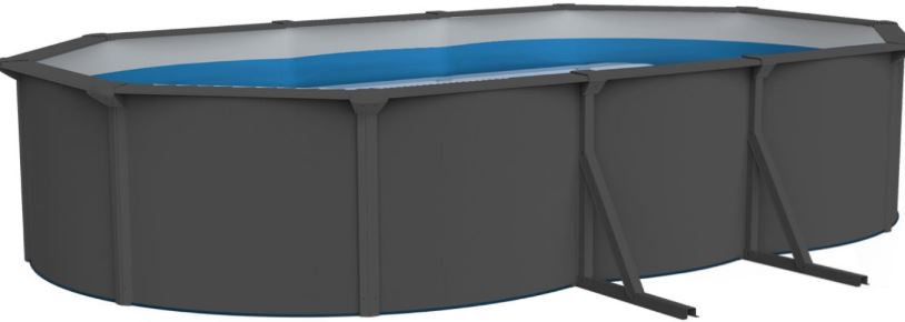 piscina acquamarina antracite liner grigio h 1.20