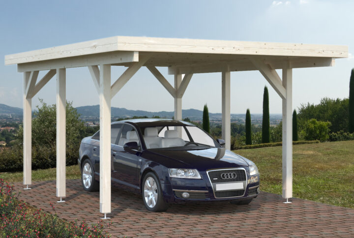 CARPORT SINGOLO CON COPERTURA