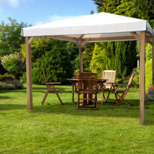 Gazebo Ischia 360×360 cm senza Grigliati con Telo in PVC