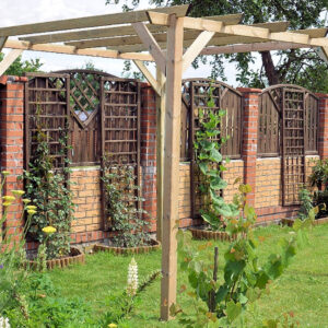 Pergola Eco 300×300 cm in Pino Massello Impregnato in Autoclave