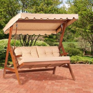 Dondolo Cipro in Legno di Carpino – 170×110×180 cm