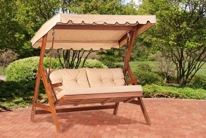 Dondolo Cipro in Legno di Carpino – 170×110×180 cm