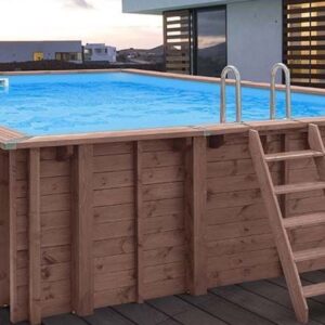 piscina legno niagara autoportante liner blu