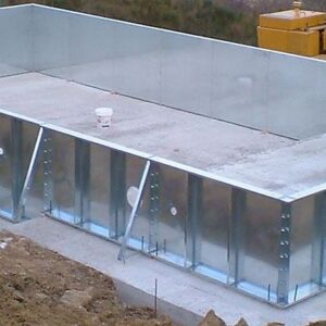 piscina struttura in acciaio